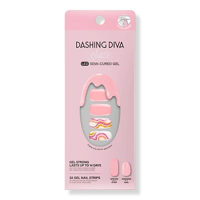 Dashing Diva Sandy Beaches Glaze Semi-Cured Gel Art