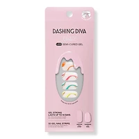 Dashing Diva Suns Out Swirl Glaze Semi-Cured Gel Art
