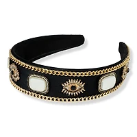 Locks & Mane Evil Eye Headband - Black