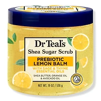 Dr Teal's Shea Sugar Body Scrub with Prebiotic Lemon Balm and Essential Oils