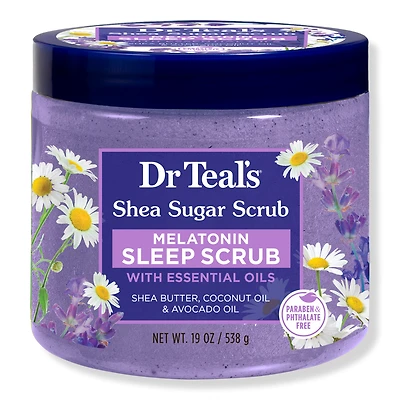 Dr Teal's Shea Sugar Body Scrub with Melatonin, Lavender and Chamomile Essential Oils