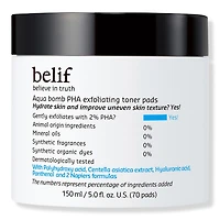 belif Aqua Bomb PHA Exfoliating Toner Pads