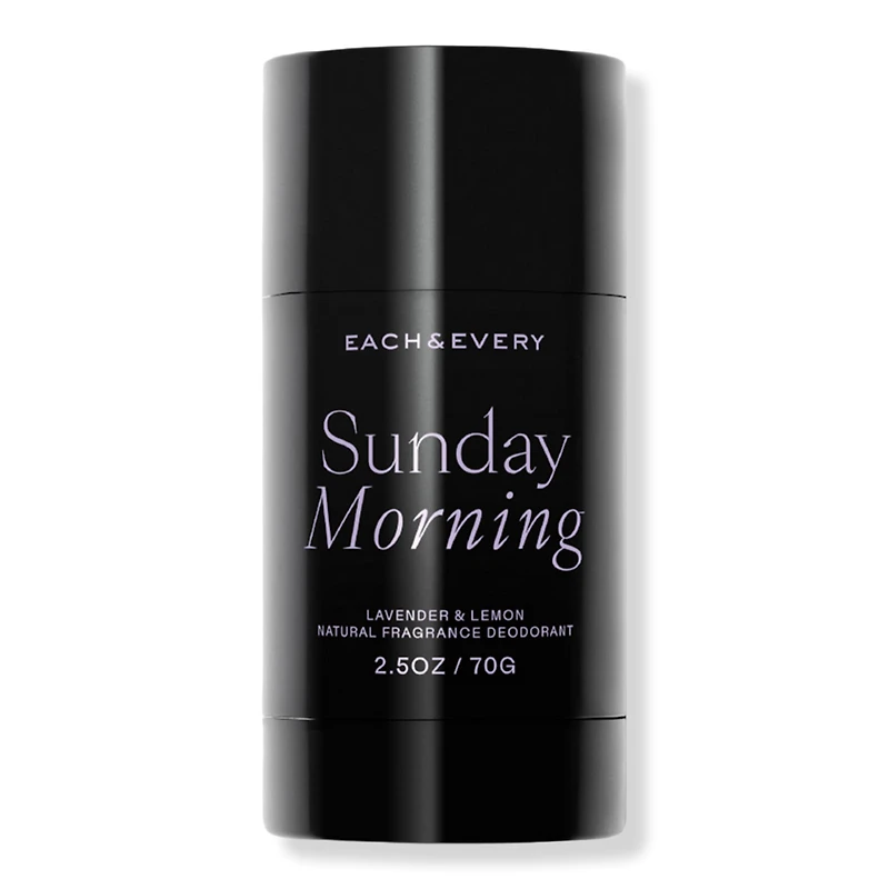 Each & Every Sunday Morning Lavender & Lemon Natural Fragrance Deodorant - 2.5 oz