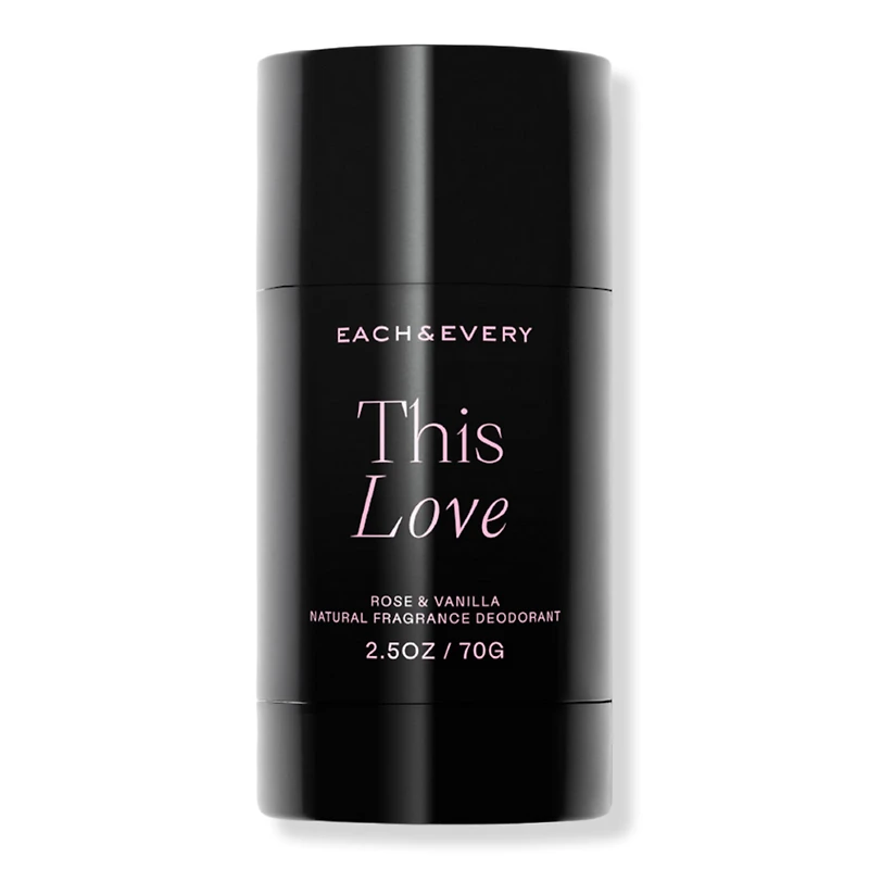 Each & Every This Love Rose & Vanilla Natural Fragrance Deodorant