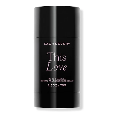 Each & Every This Love Rose & Vanilla Natural Fragrance Deodorant