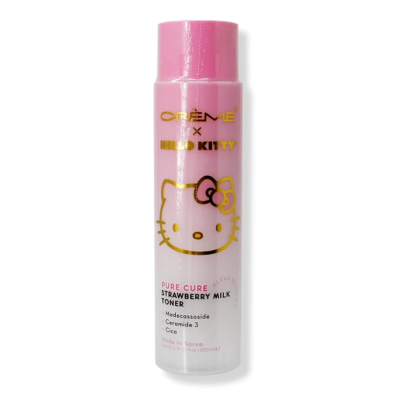 The Creme Shop Hello Kitty Klean Beauty Pure Cure Strawberry Milk Toner