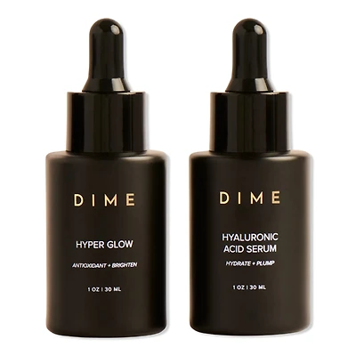 DIME Serum Set: Two-in-One Hyper Glow + Hyaluronic Acid