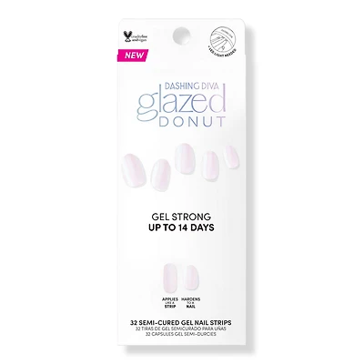 Dashing Diva Glazed Donut Semi Cured Gel Nail Strips