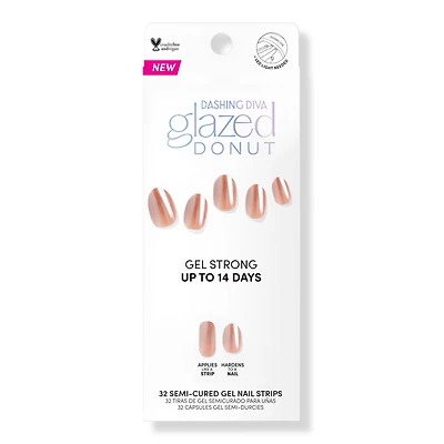 Dashing Diva Glazed Donut Semi Cured Gel Nail Strips