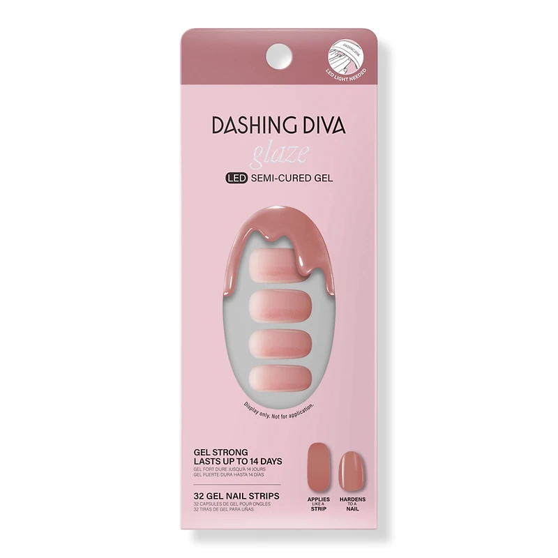 Dashing Diva Glazed Donut Semi Cured Gel Nail Strips