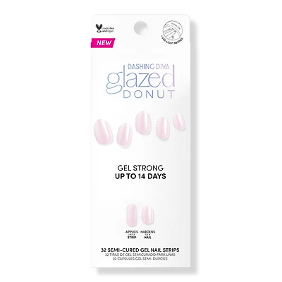 Dashing Diva Glazed Donut Semi Cured Gel Nail Strips