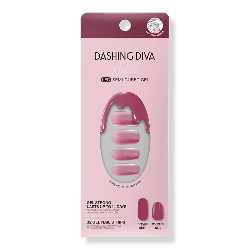 Dashing Diva Glazed Donut Semi Cured Gel Nail Strips