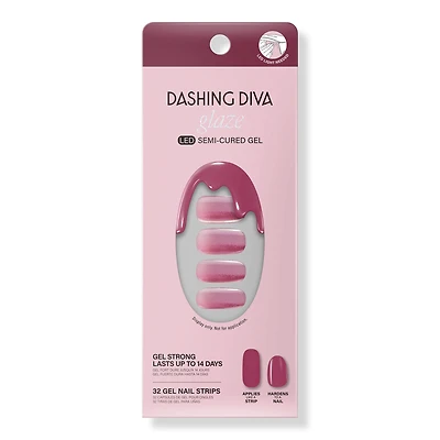 Dashing Diva Glazed Donut Semi Cured Gel Nail Strips