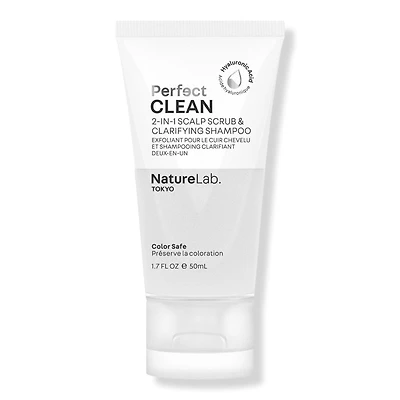 NatureLab. Tokyo Travel Size Perfect Clean 2-In-1 Scalp Scrub & Clarifying Shampoo