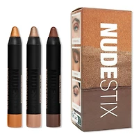 NUDESTIX Smokey Gold Eyes 3 Piece Mini Eye Kit