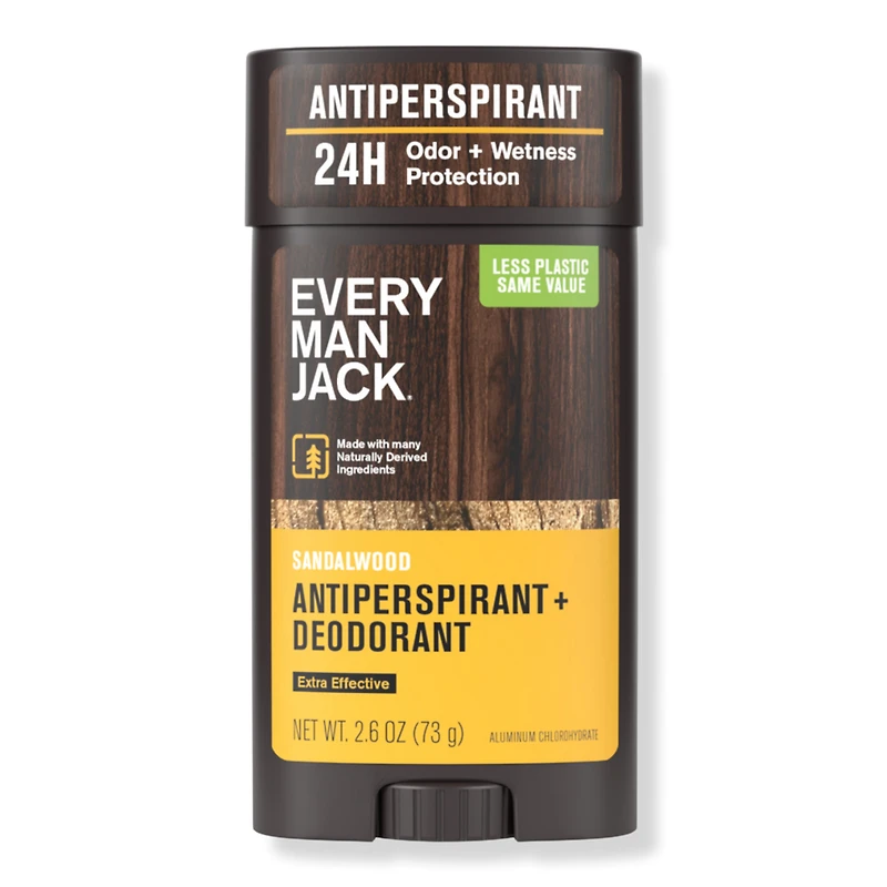 Every Man Jack Sandalwood Men's Antiperspirant Deodorant