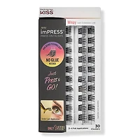 Kiss imPRESS Press-On Falsies Eyelash Clusters Wispy Refill Pack