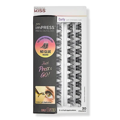 Kiss imPRESS Press-On Falsies Eyelash Curly Clusters Refill Pack