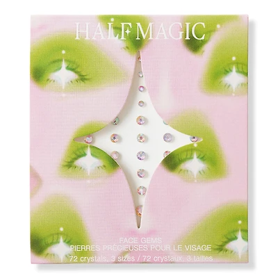 HALF MAGIC Iridescent Sparkle Self-Adhesive Face Gems