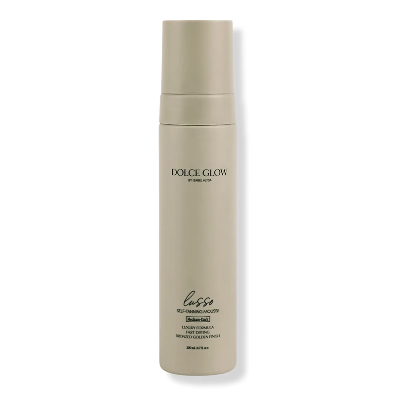 Dolce Glow Lusso Self-Tanning Mousse Medium to Dark - oz