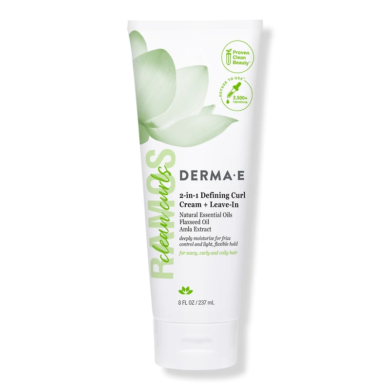 DERMA E Alba Ramos 2-In-1 Defining Curl Cream + Leave-In Treatment