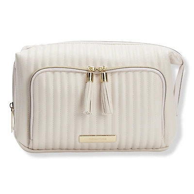 Tartan + Twine Vertical Quilted Double-Zip Toiletry Bag