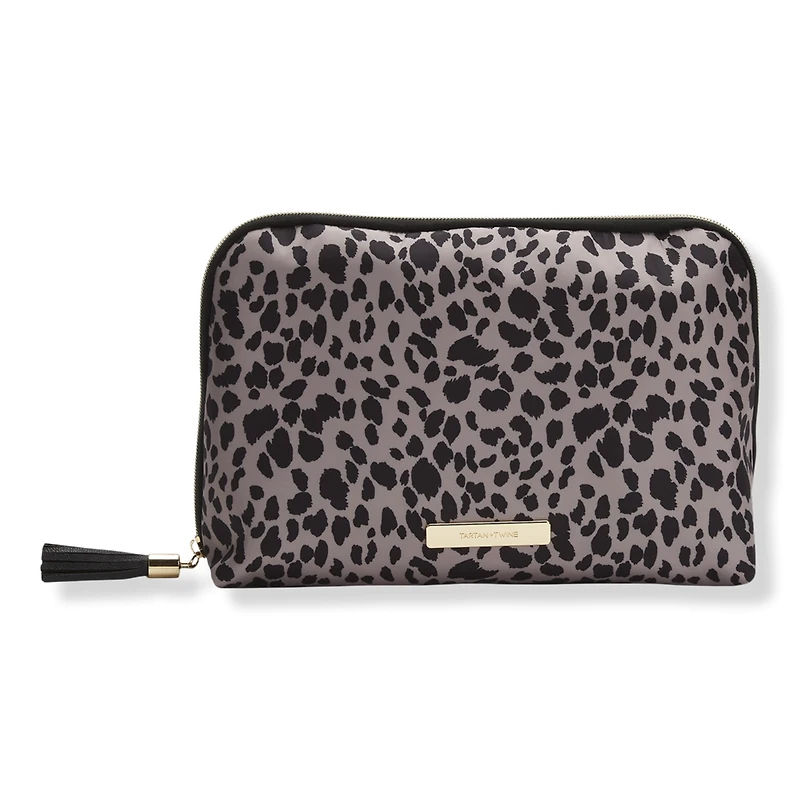 Tartan + Twine Cheetah Charm Beauty Clutch