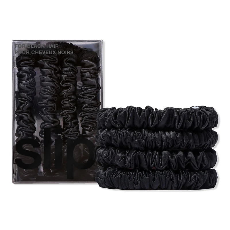 slip pure silk skinny scrunchies