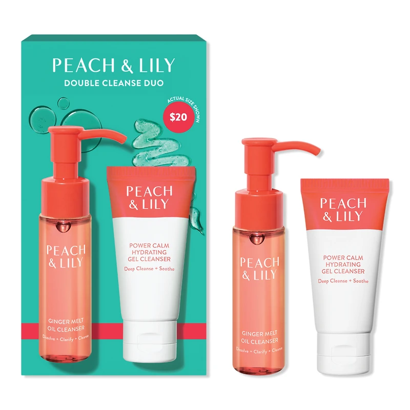PEACH & LILY Double Cleanse Mini Duo