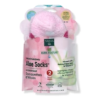 Earth Therapeutics Pink Aloe Moisture Socks