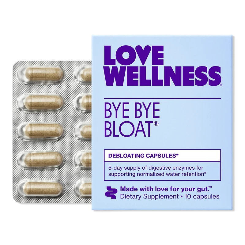 Love Wellness Travel Size Bye Bye Bloat: Debloating Capsules