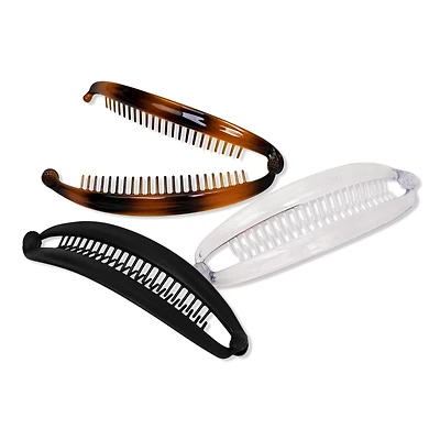 Scunci Ponytail Flat Banana Combs