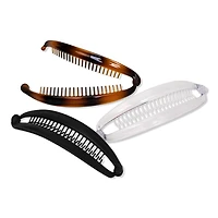 Scunci Ponytail Flat Banana Combs