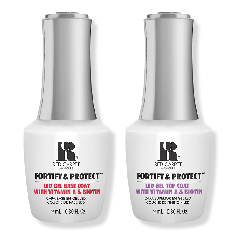 Red Carpet Manicure Fortify & Protect Base Coat + Top Coat Duo