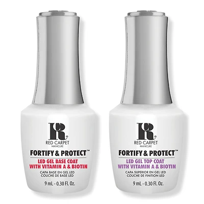 Red Carpet Manicure Fortify & Protect Base Coat + Top Coat Duo