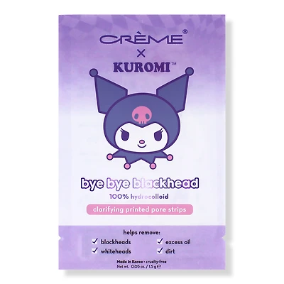 The Creme Shop Kuromi Bye Bye Blackheads Printed Pore Strips