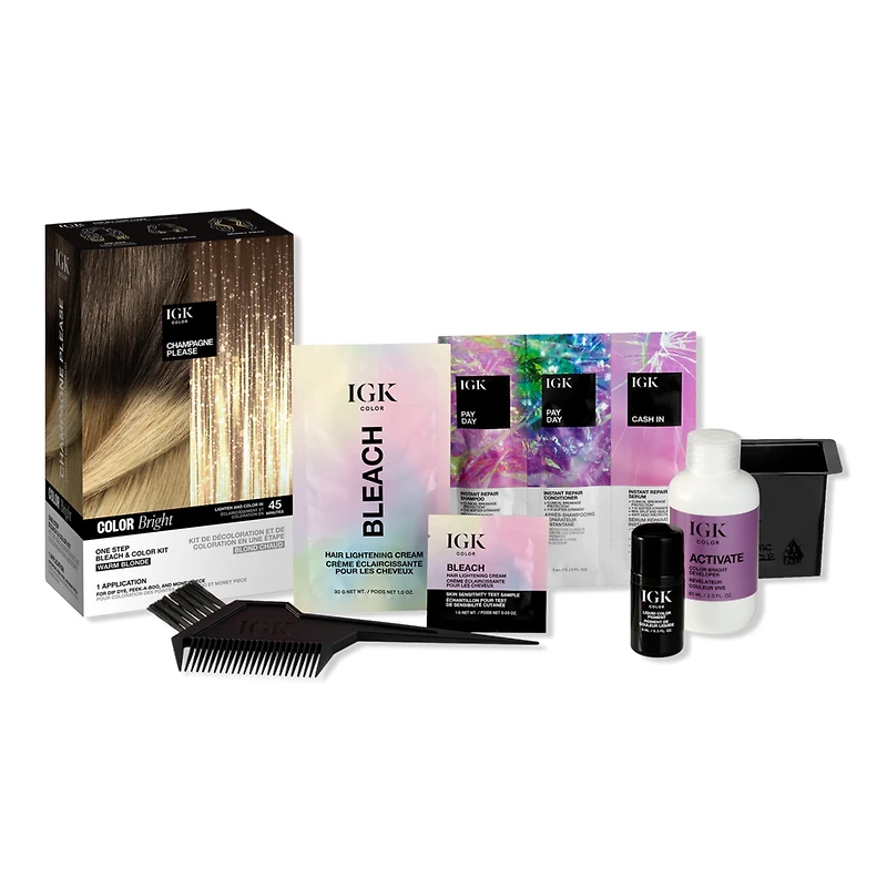 IGK Color Bright One Step Bleach & Kit