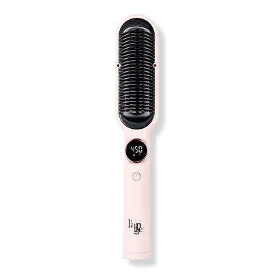 L'ange Smooth-It 2-in-1 Digital Straightening Comb - Blush