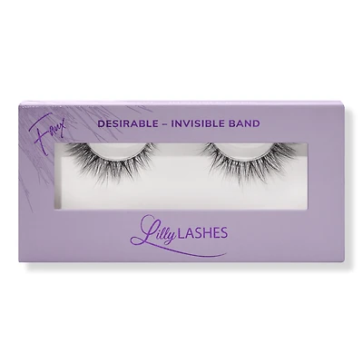 Lilly Lashes Desirable 3D Faux Mink Sheer Band Lashes