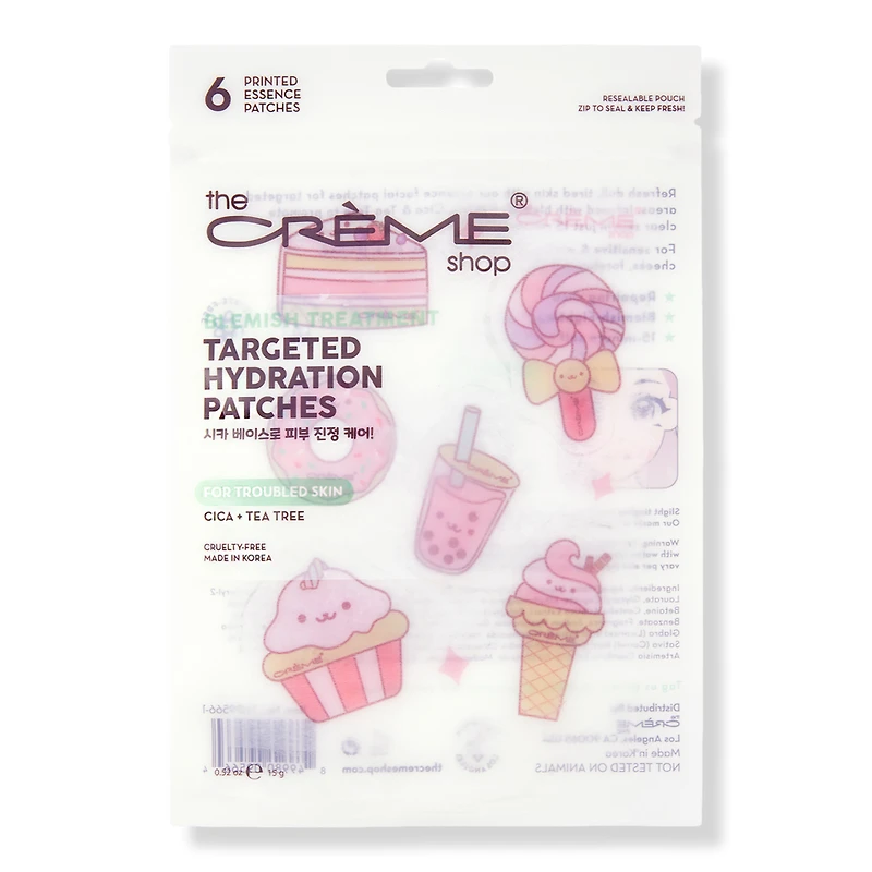 The Creme Shop Targeted Hydration Patches for Acne Prone Skin - Sweet Treats - 0.52 OZ