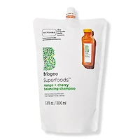Briogeo Superfoods Mango + Cherry Oil Control & Balancing Shampoo - oz
