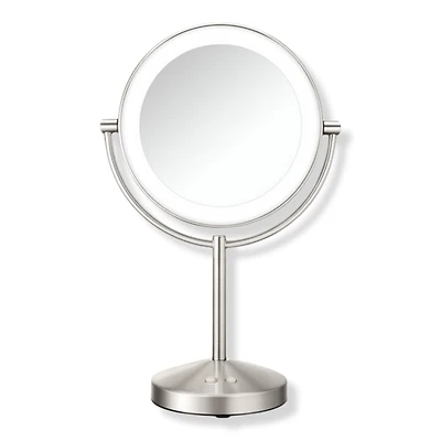 Conair Reflections 1x/10x LED Lighted Mirror Satin Nickel