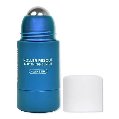 Bushbalm Roller Rescue Soothing Serum with AHA/BHA for Ingrown Hairs & Bumps