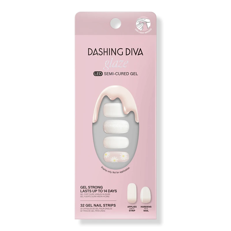 Dashing Diva Digital Daisy Glaze Semi-Cured Gel Art