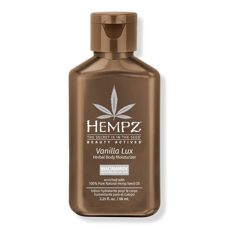 Hempz Vanilla Lux Herbal Body Moisturizer With Niacinamide - oz