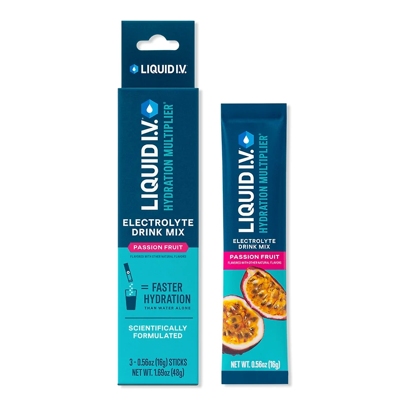 LIQUID I.V. Hydration Multiplier Electrolyte Drink Mix Passion Fruit - ct