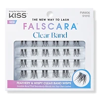 Kiss Falscara False Eyelash Multipack, Clear Band