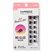 Kiss imPRESS Press-On Falsies Eyelash Clusters, Bold Volume