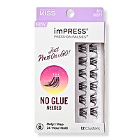 Kiss imPRESS Press-On Falsies Eyelash Clusters, Airy Wispy