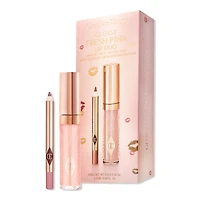 Charlotte Tilbury Mini Glossy Pink Lip Gloss + Liner Set 